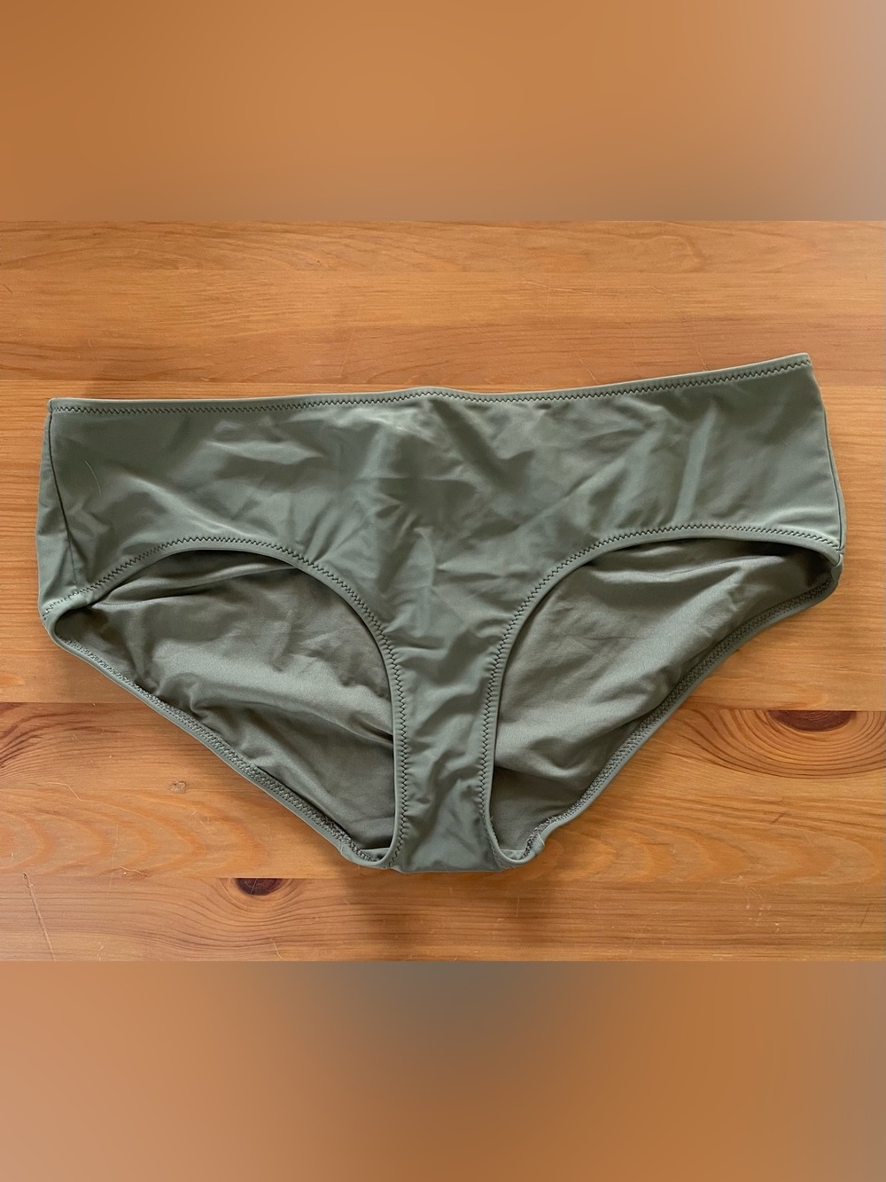 aerie Olive Green Bikini Bottom - Classic Mid Rise